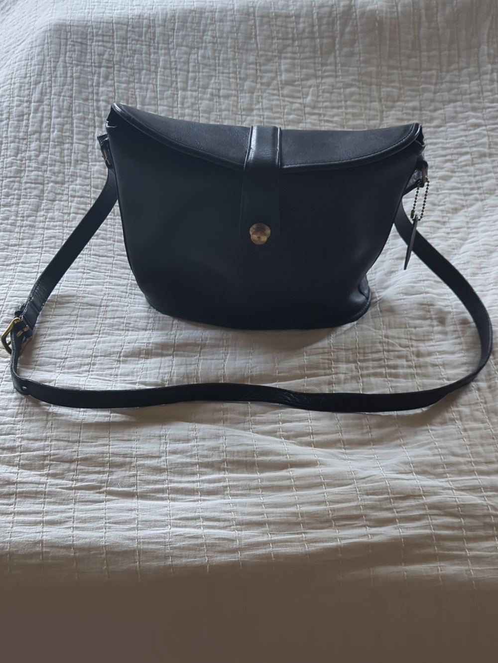 Vintage Coach Binocular Bag In Black